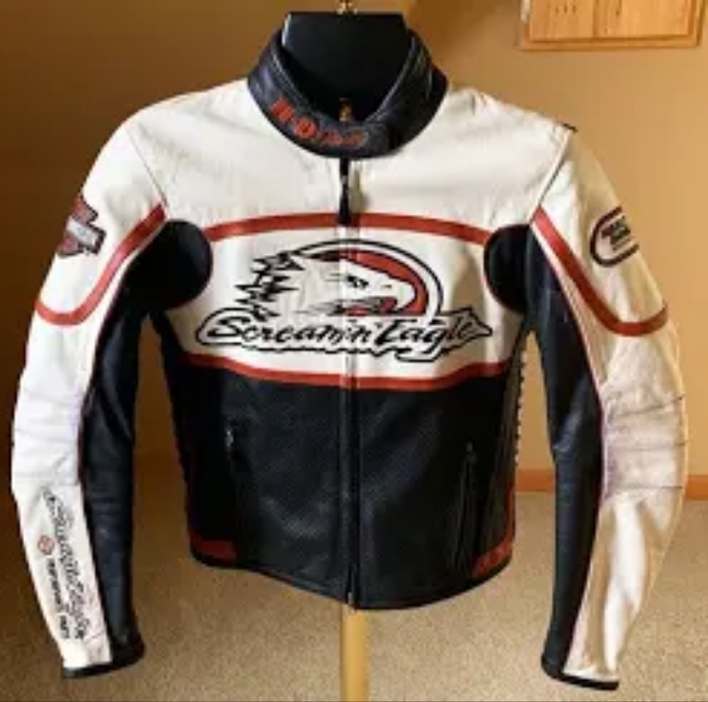 Harley  Davidson Women's Raceway Screamin' Eagle  Leather Jacket Size XL Excel